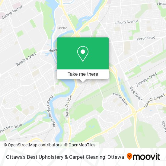 Ottawa's Best Upholstery & Carpet Cleaning map