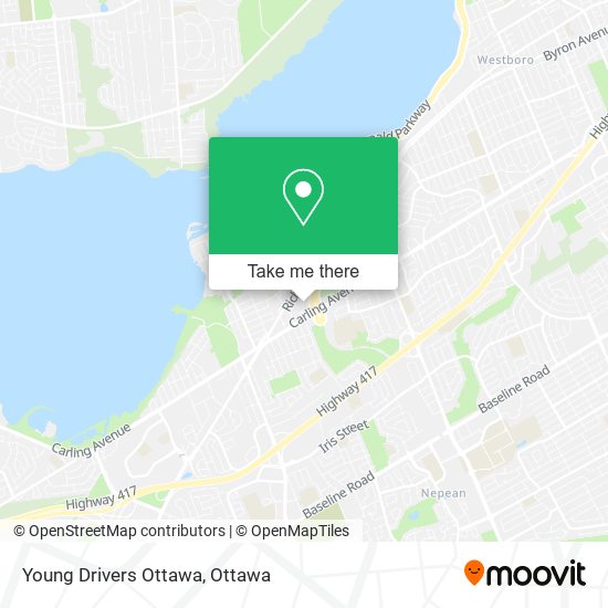 Young Drivers Ottawa map