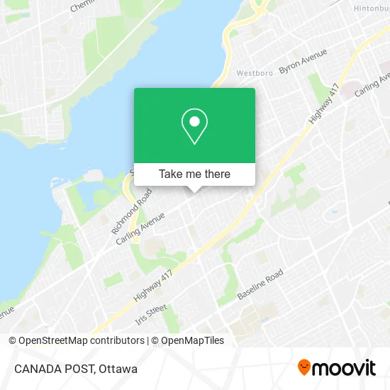 CANADA POST map