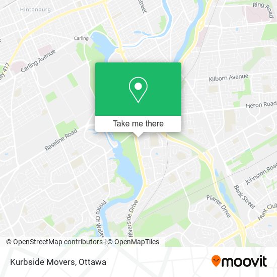 Kurbside Movers map