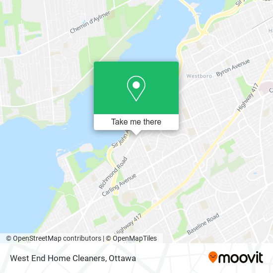 West End Home Cleaners map