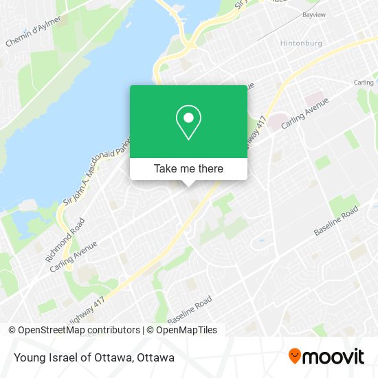 Young Israel of Ottawa map