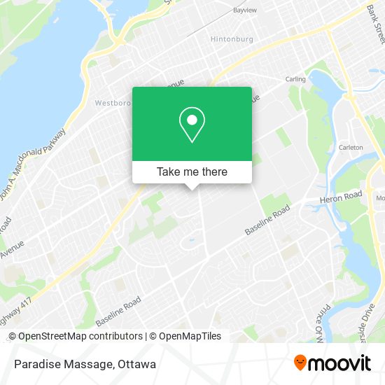 Paradise Massage map