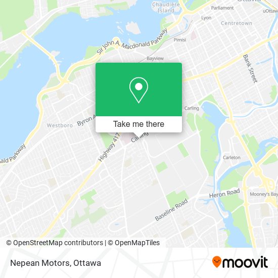 Nepean Motors map