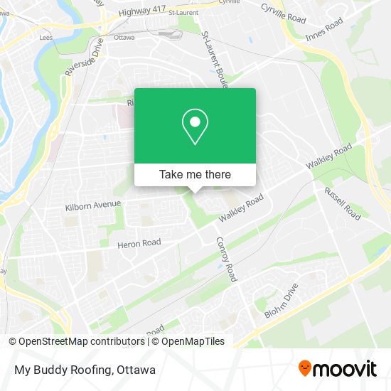 My Buddy Roofing map