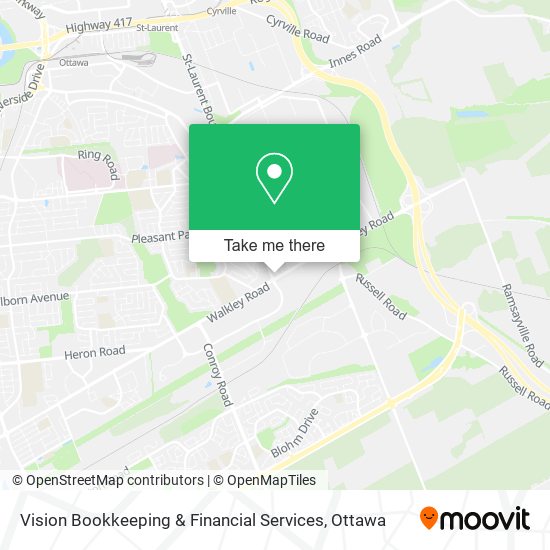 Vision Bookkeeping & Financial Services map