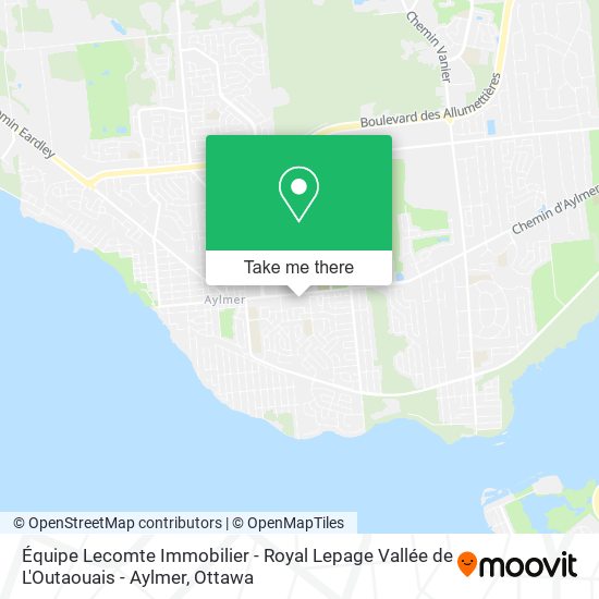 Équipe Lecomte Immobilier - Royal Lepage Vallée de L'Outaouais - Aylmer plan