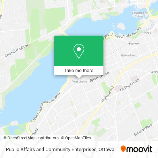 Public Affairs and Community Enterprises map