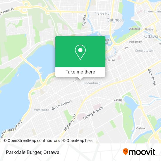 Parkdale Burger map