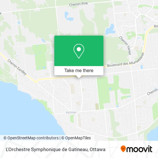 L'Orchestre Symphonique de Gatineau map