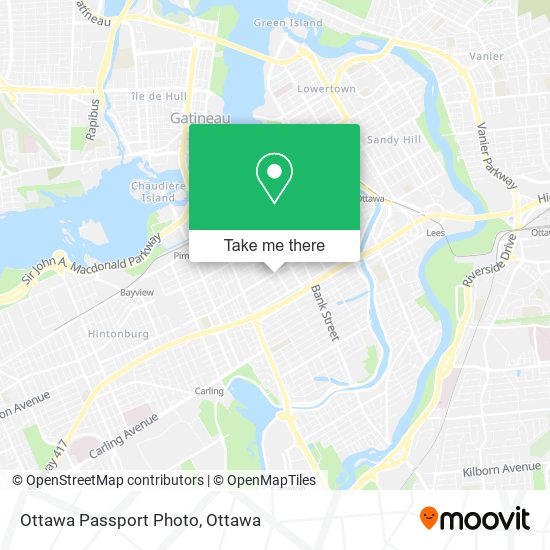 Ottawa Passport Photo map