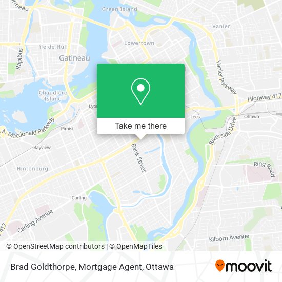 Brad Goldthorpe, Mortgage Agent map