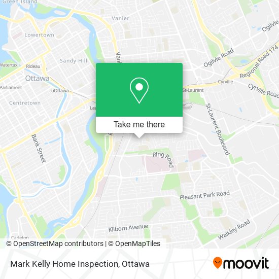 Mark Kelly Home Inspection map