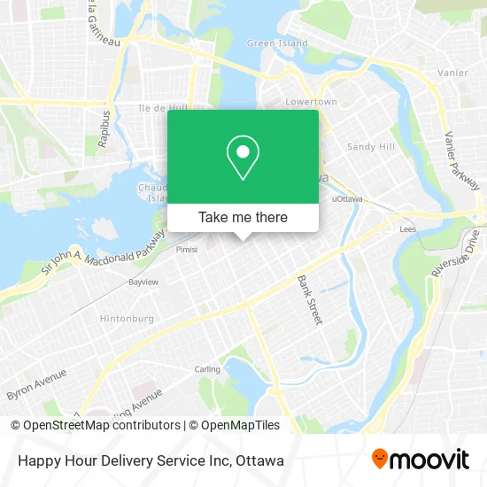 Happy Hour Delivery Service Inc map