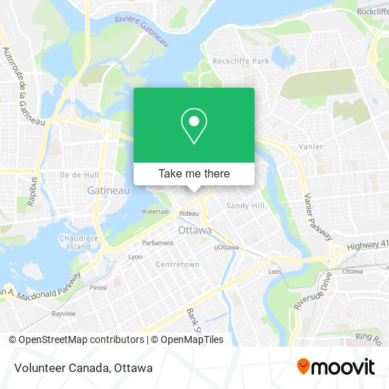 Volunteer Canada map