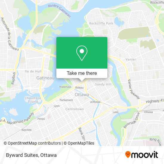 Byward Suites map