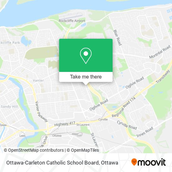 Ottawa-Carleton Catholic School Board map