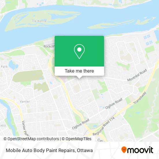 Mobile Auto Body Paint Repairs map
