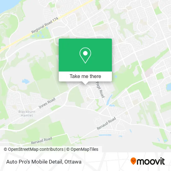 Auto Pro's Mobile Detail map