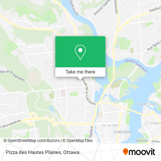 Pizza des Hautes Plaines map