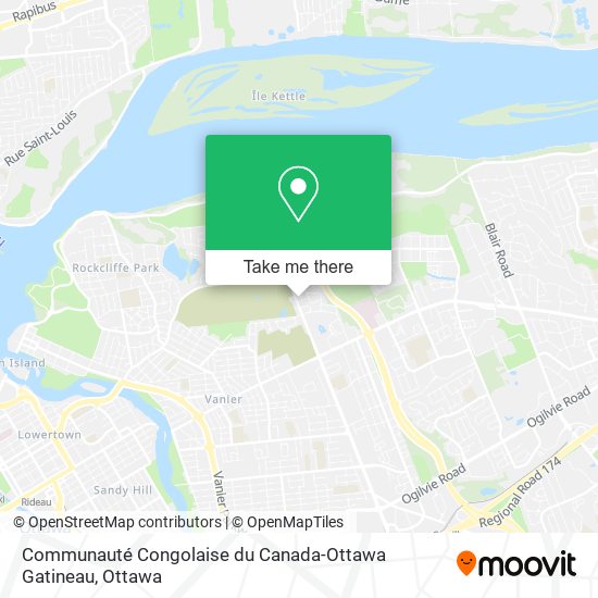 Communauté Congolaise du Canada-Ottawa Gatineau map