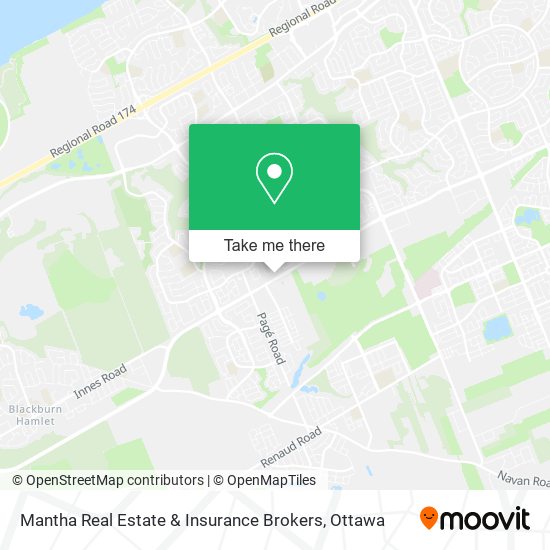 Mantha Real Estate & Insurance Brokers map