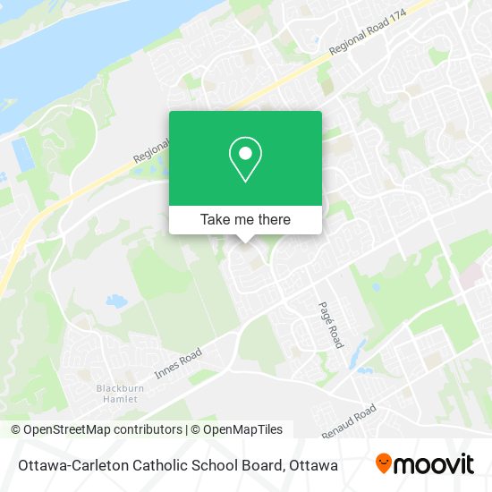 Ottawa-Carleton Catholic School Board map