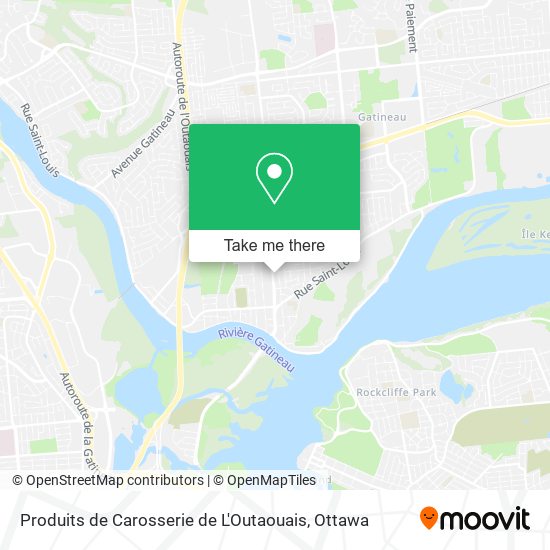 Produits de Carosserie de L'Outaouais map