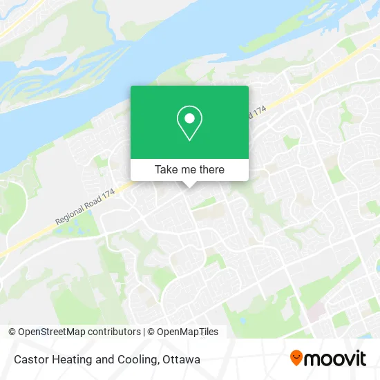 Castor Heating and Cooling map