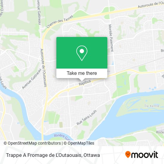 Trappe A Fromage de L'Outaouais map