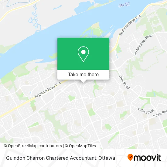 Guindon Charron Chartered Accountant map