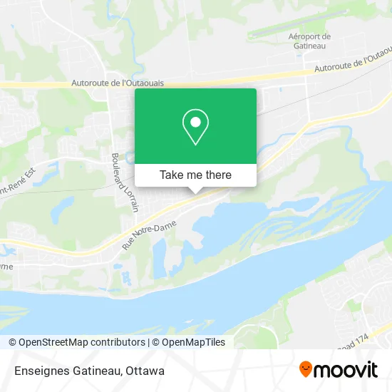 Enseignes Gatineau plan