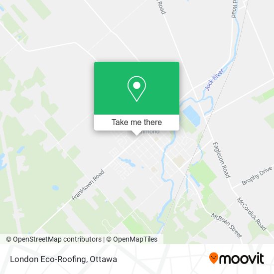 London Eco-Roofing map