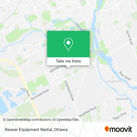 Beaver Equipment Rental map