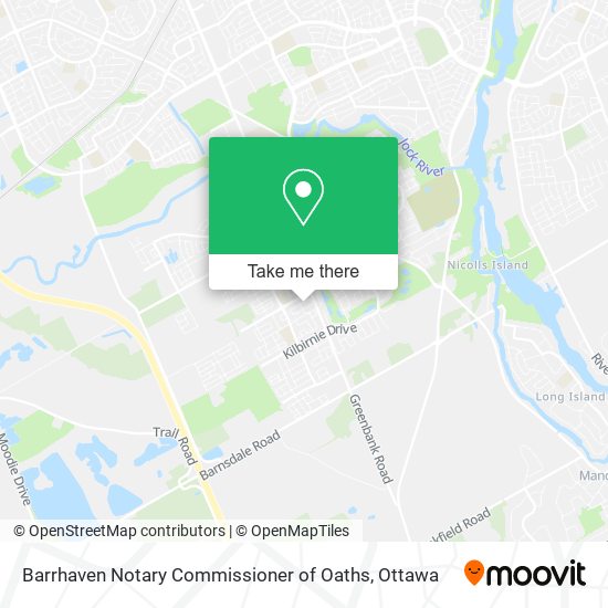 Barrhaven Notary Commissioner of Oaths map