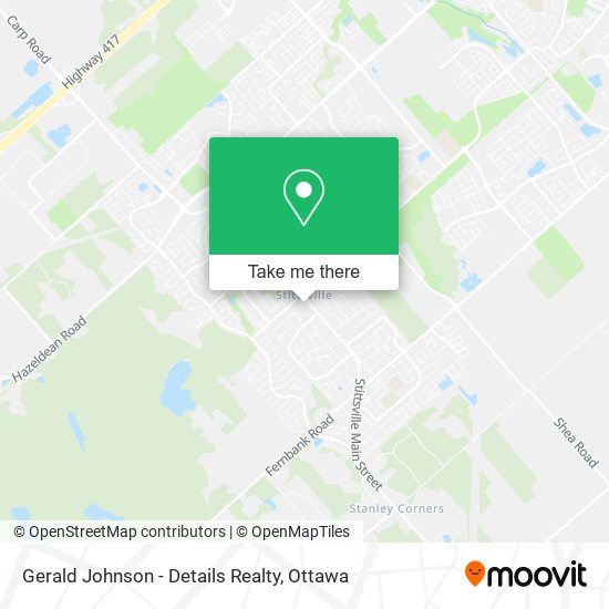 Gerald Johnson - Details Realty map