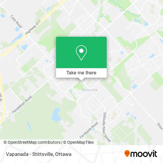 Vapanada - Stittsville map