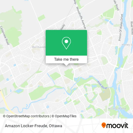 Amazon Locker-Freude map