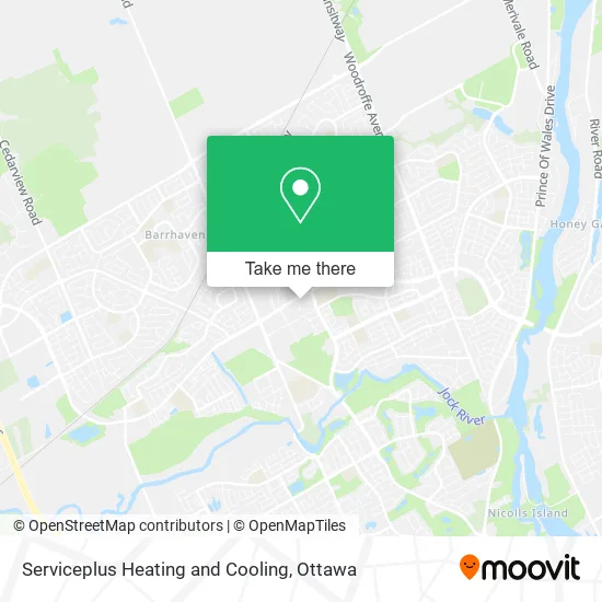 Serviceplus Heating and Cooling map