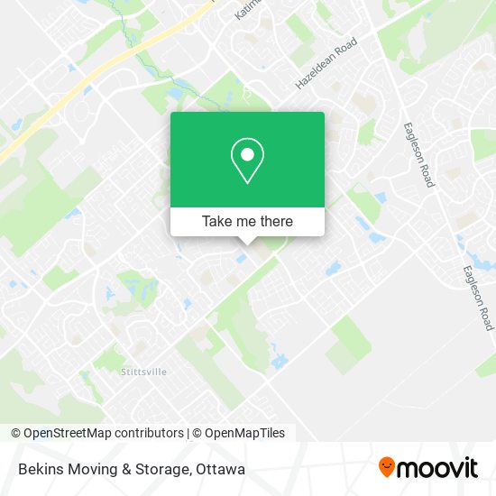 Bekins Moving & Storage map