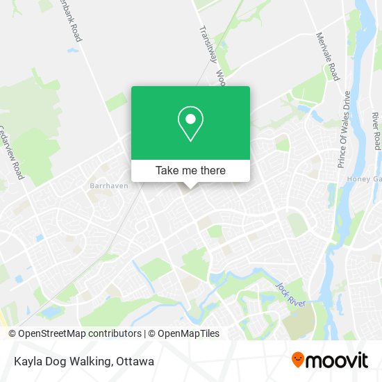 Kayla Dog Walking map