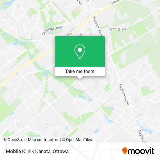 Mobile Klinik Kanata map