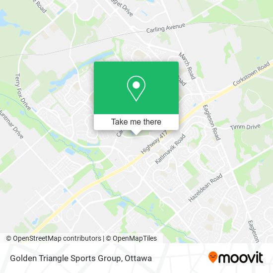 Golden Triangle Sports Group map