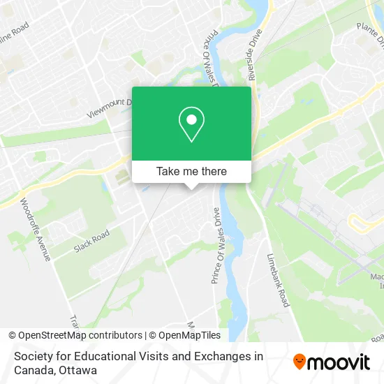 Society for Educational Visits and Exchanges in Canada map