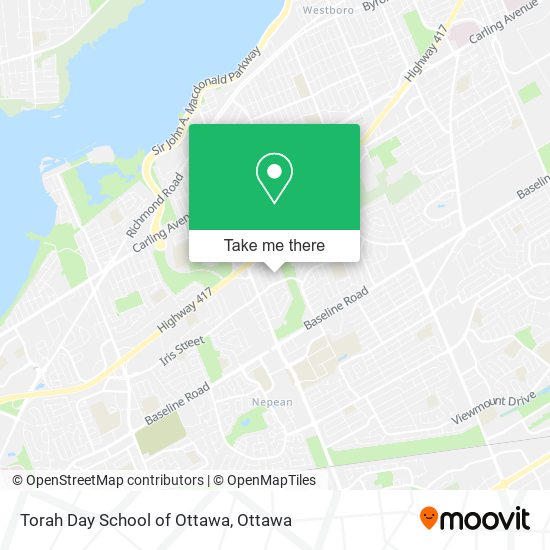 Torah Day School of Ottawa map