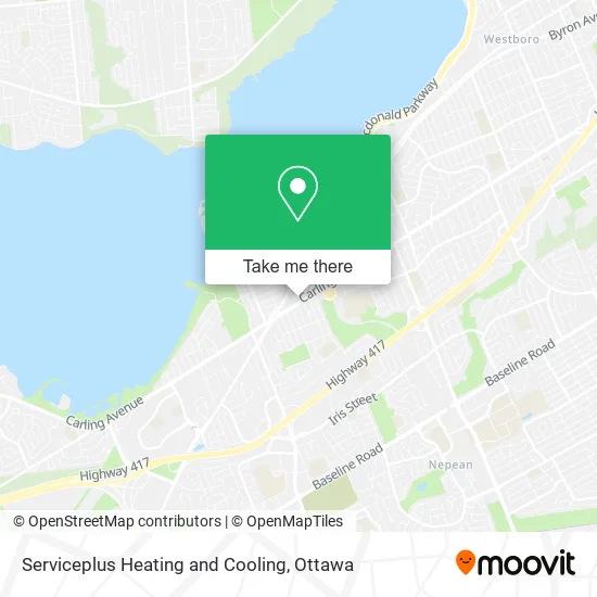 Serviceplus Heating and Cooling map