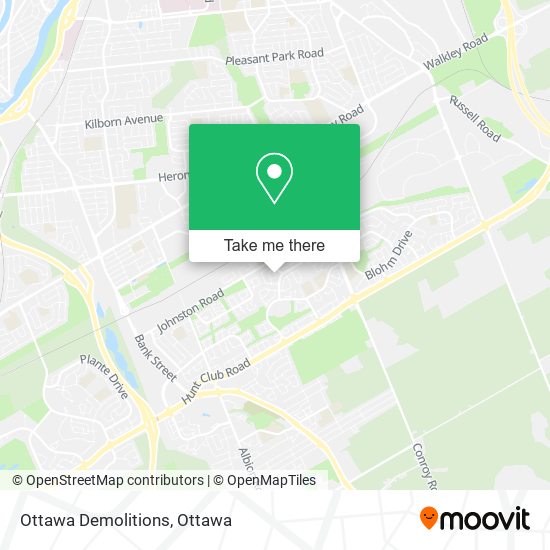Ottawa Demolitions map
