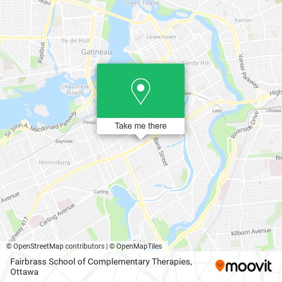 Fairbrass School of Complementary Therapies map