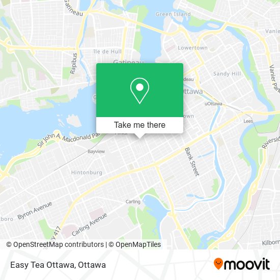 Easy Tea Ottawa map