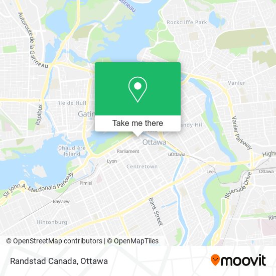 Randstad Canada map